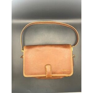 Rosetti Brown Faux Leather Ladies Bag Purse w/ Wallet Compartment Pockets Great!